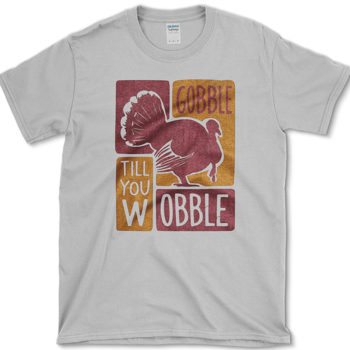 Gobble Till You Wobble T-Shirt Sport Grey / S Essential Tees