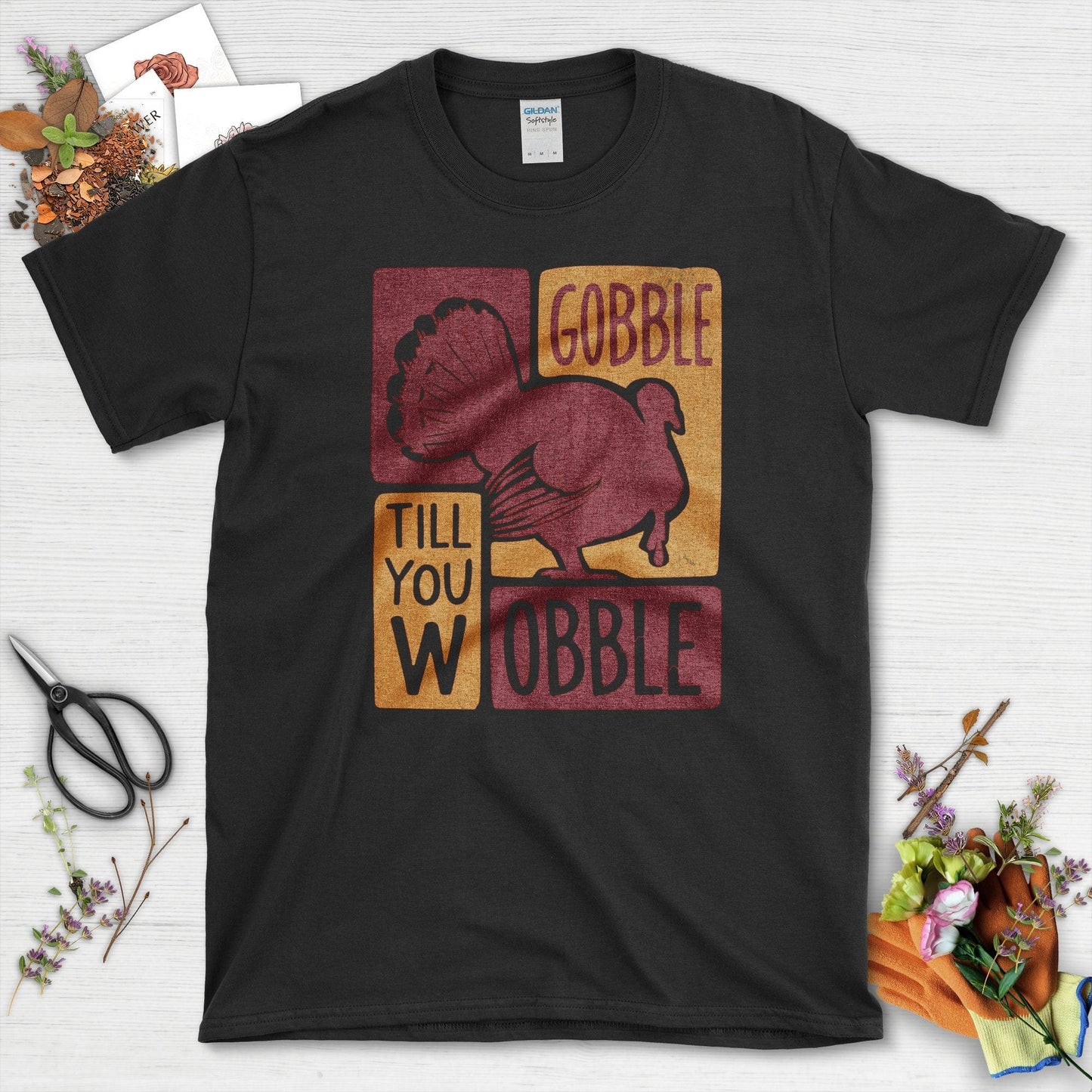 Gobble Till You Wobble T-Shirt T-Shirts / S / Black Physical Item