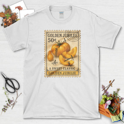 Golden Jubilee Classic Stamp T-Shirt White / S Physical Item