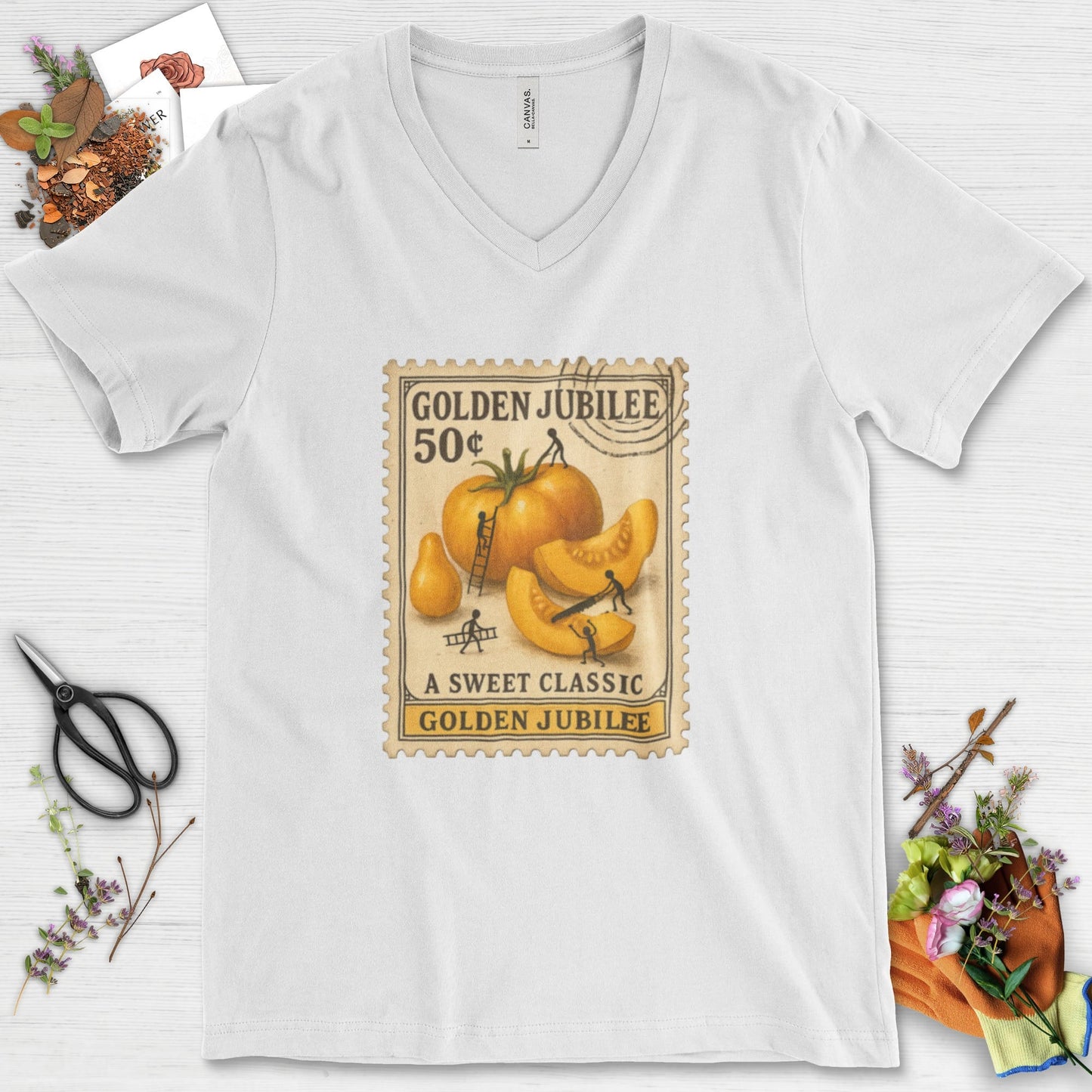 Golden Jubilee V-Neck V-Neck / S / White Essential V-necks