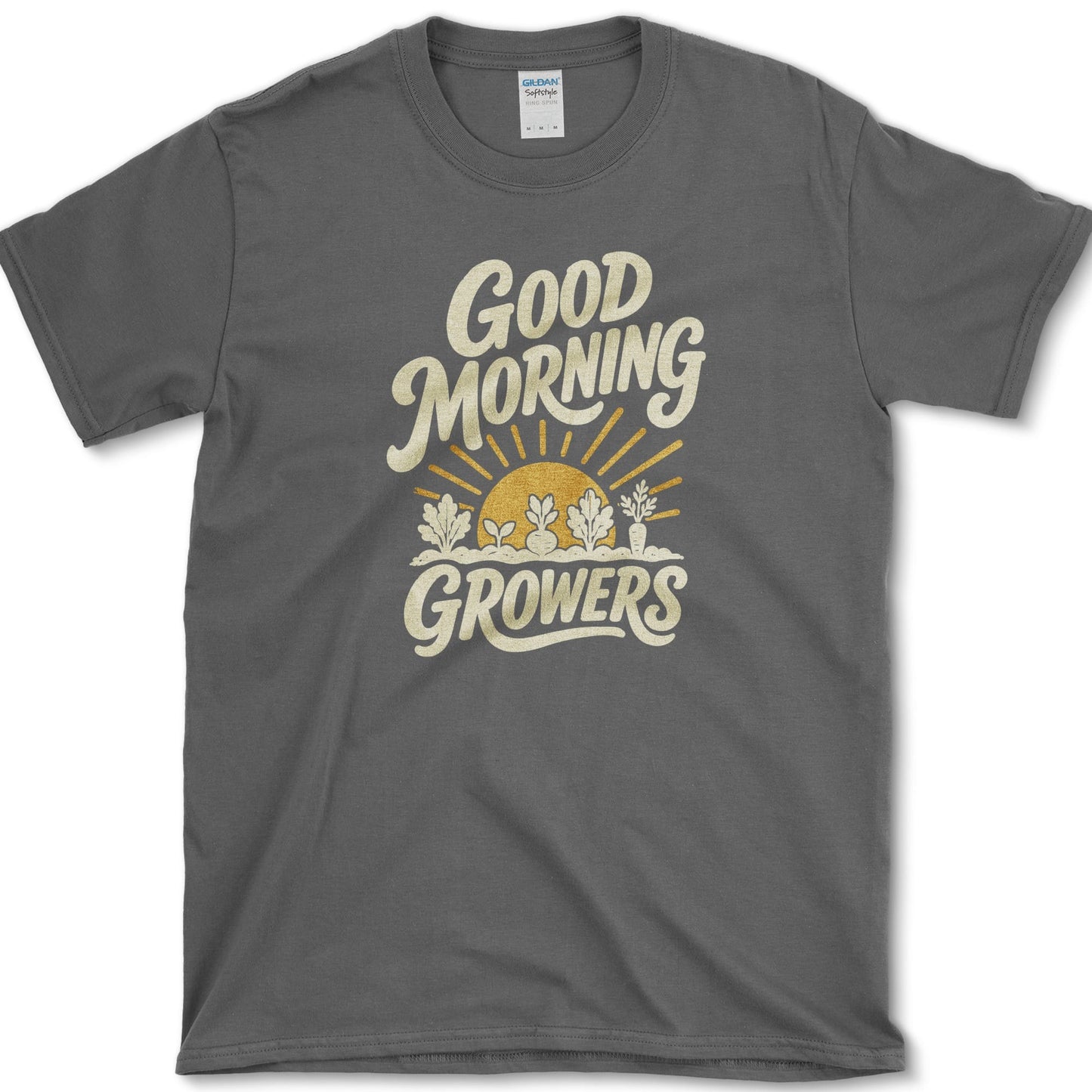 Good Morning Growers T-Shirt S / Dark Heather Essential Tees