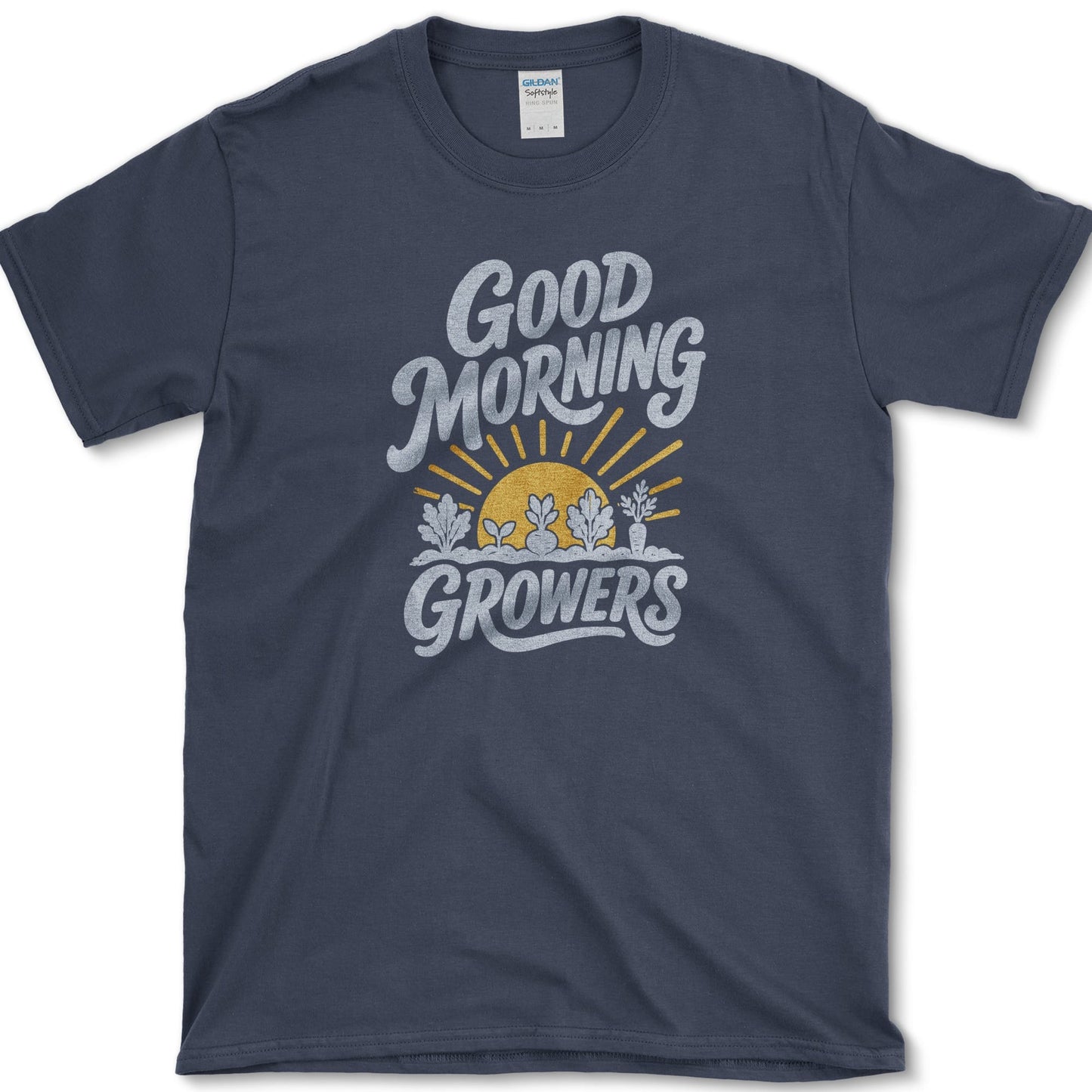 Good Morning Growers T-Shirt S / Navy Essential Tees