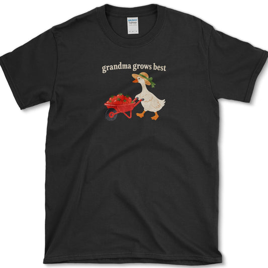 Grandma Grows Best T-Shirt Black / S Essential Tees