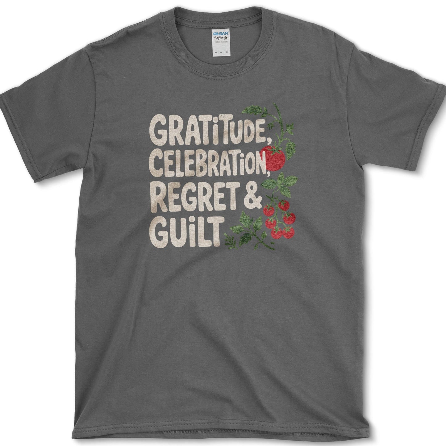 Gratitude & Guilt T-Shirt S / Dark Heather Essential Tees
