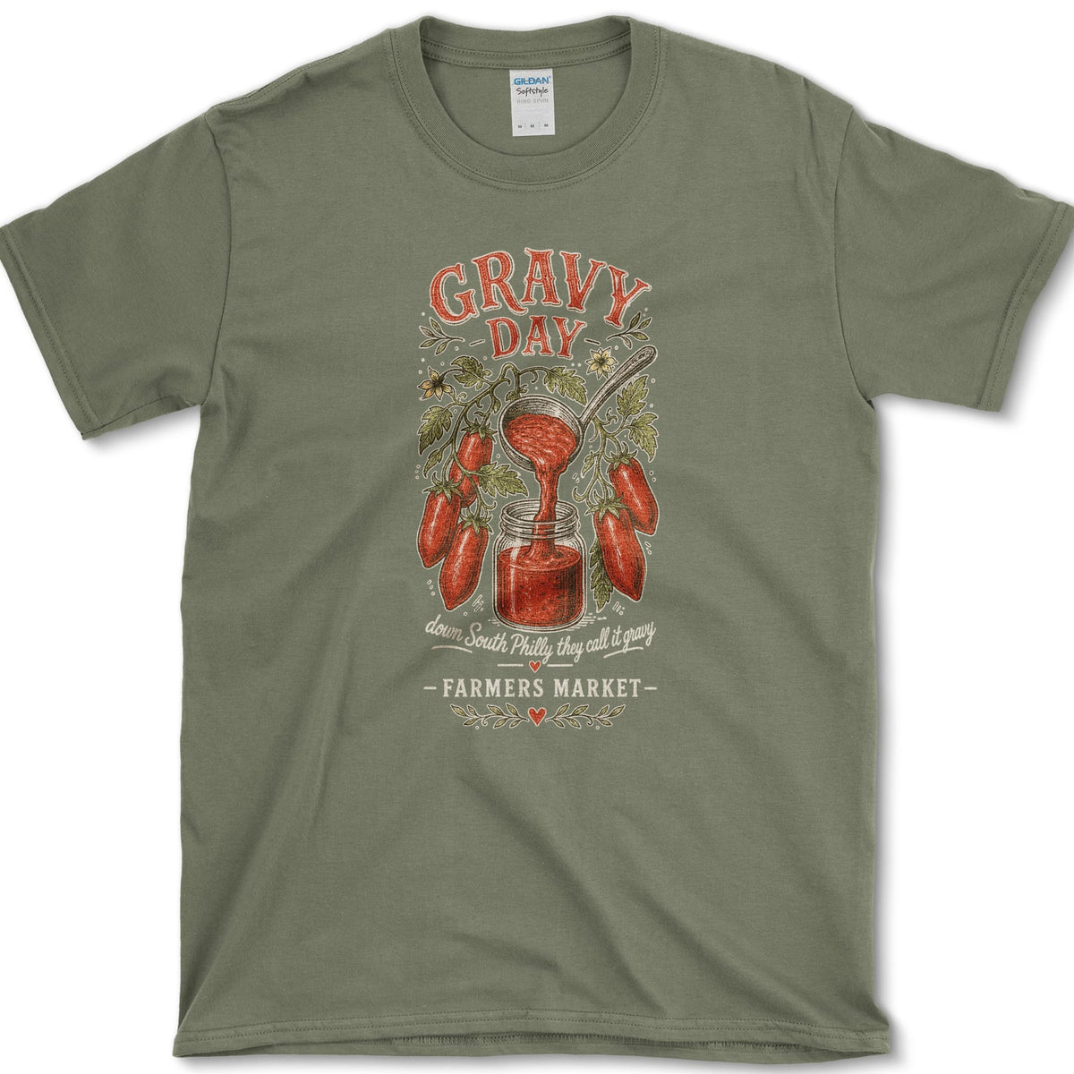 Gravy Day T-Shirt S / Military Green Essential Tees