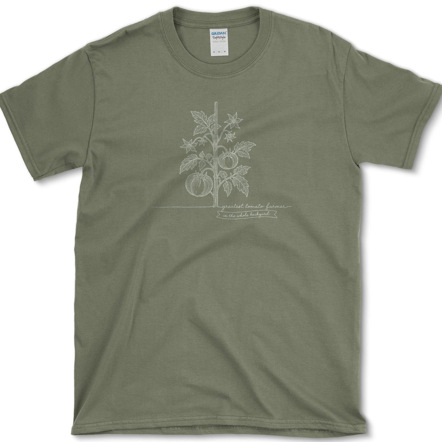 Greatest Tomato Farmer T-Shirt S / Military Green Essential Tees