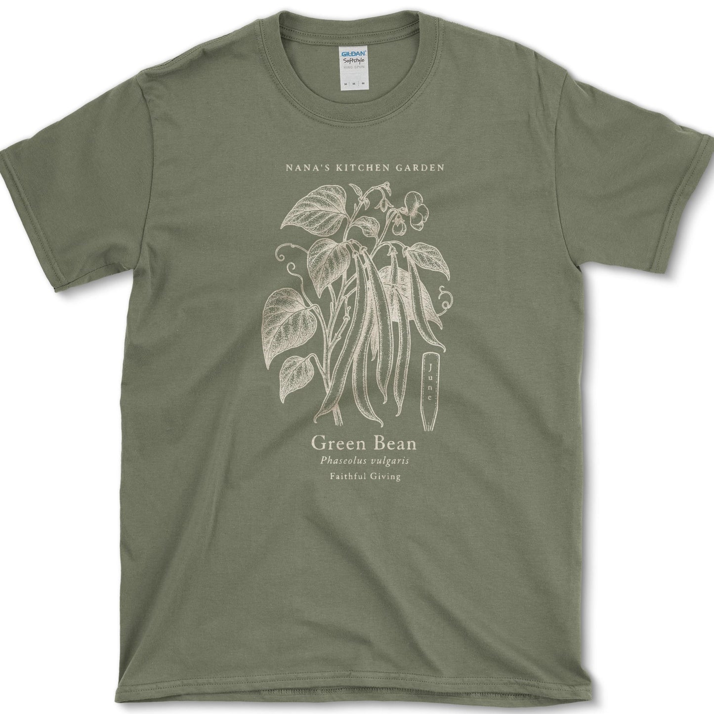 Green Bean T-Shirt S / Military Green Essential Tees