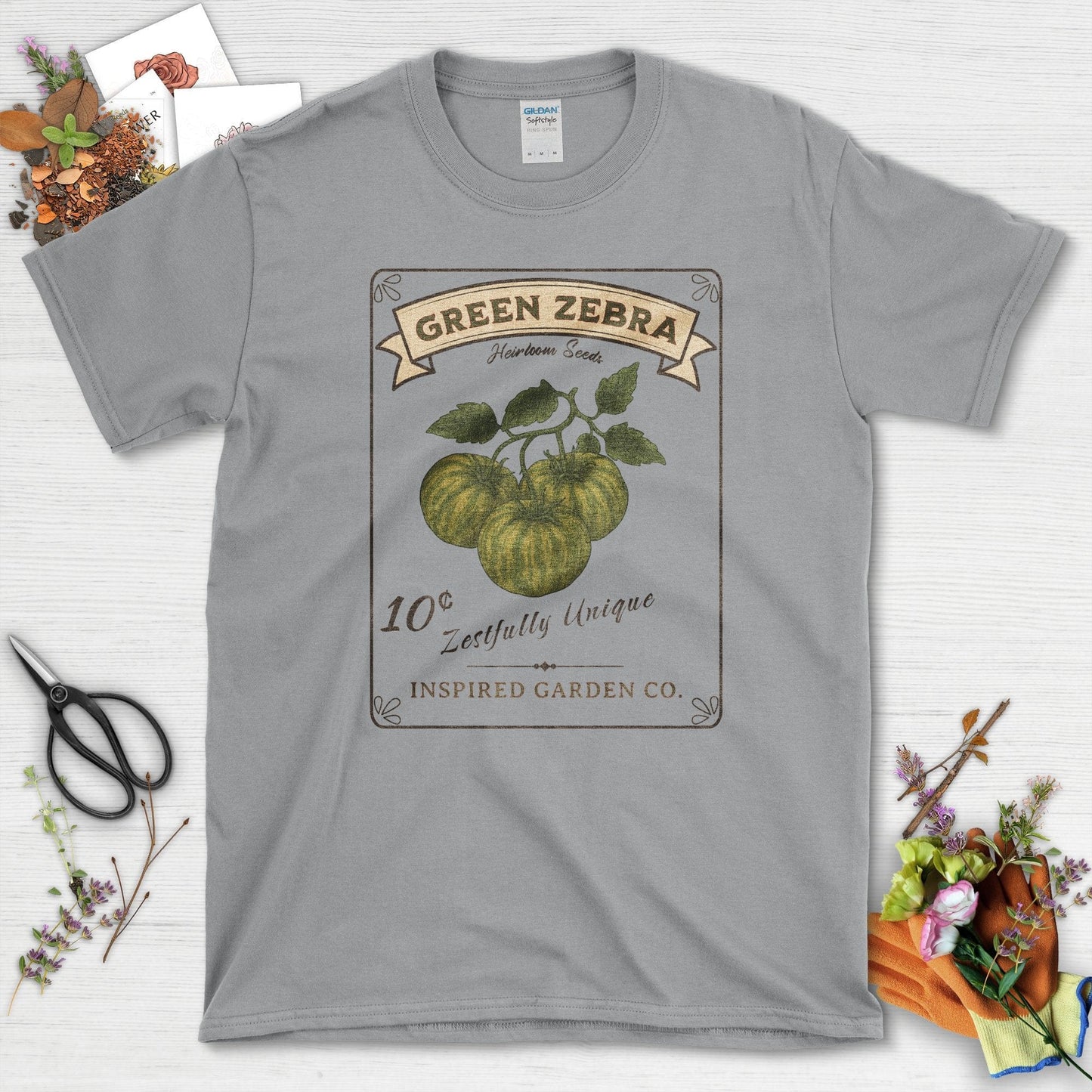 Green Zebra Heirloom Seeds T-Shirt Sport Grey / S Physical Item
