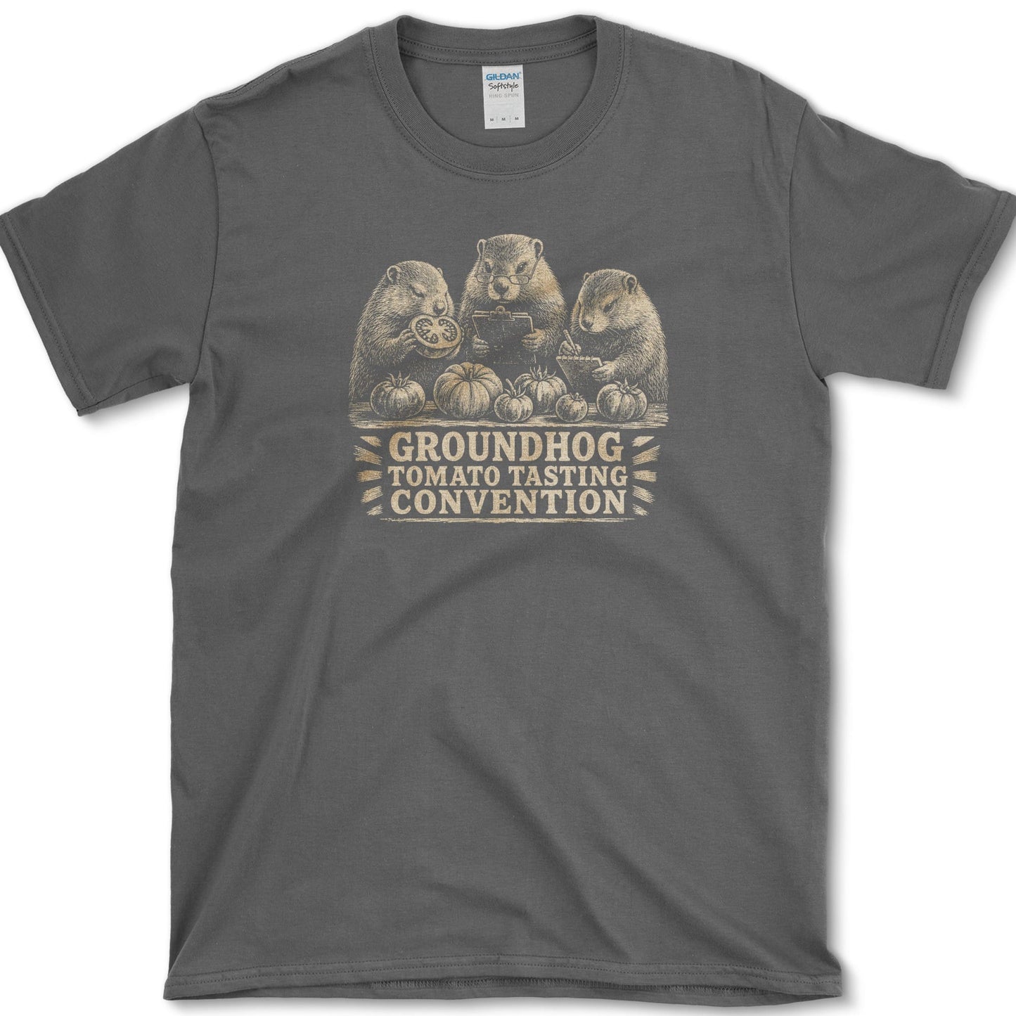Groundhog Tasting T-Shirt Dark Heather / S Essential Tees