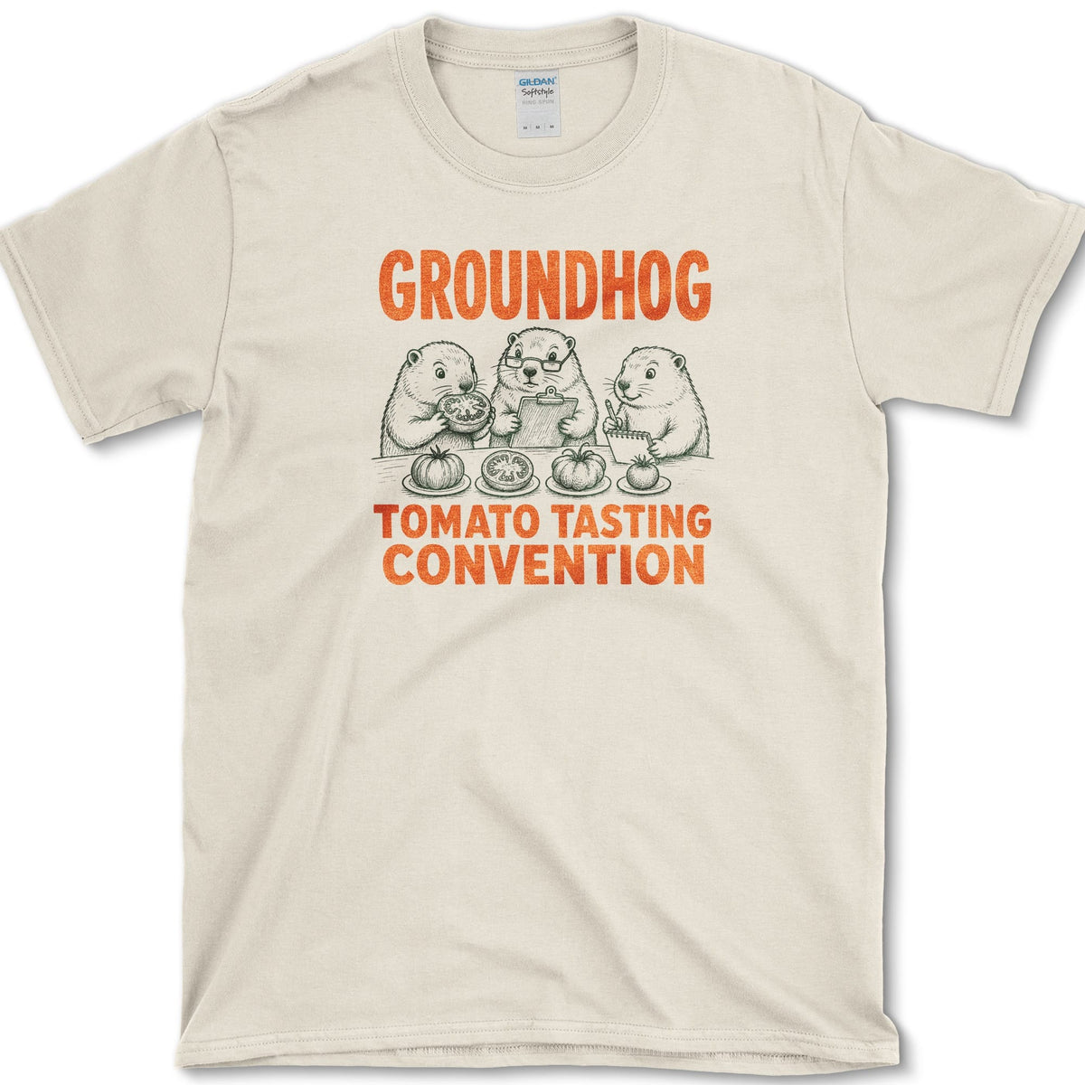 Groundhog Tasting T-Shirt Natural / S Essential Tees