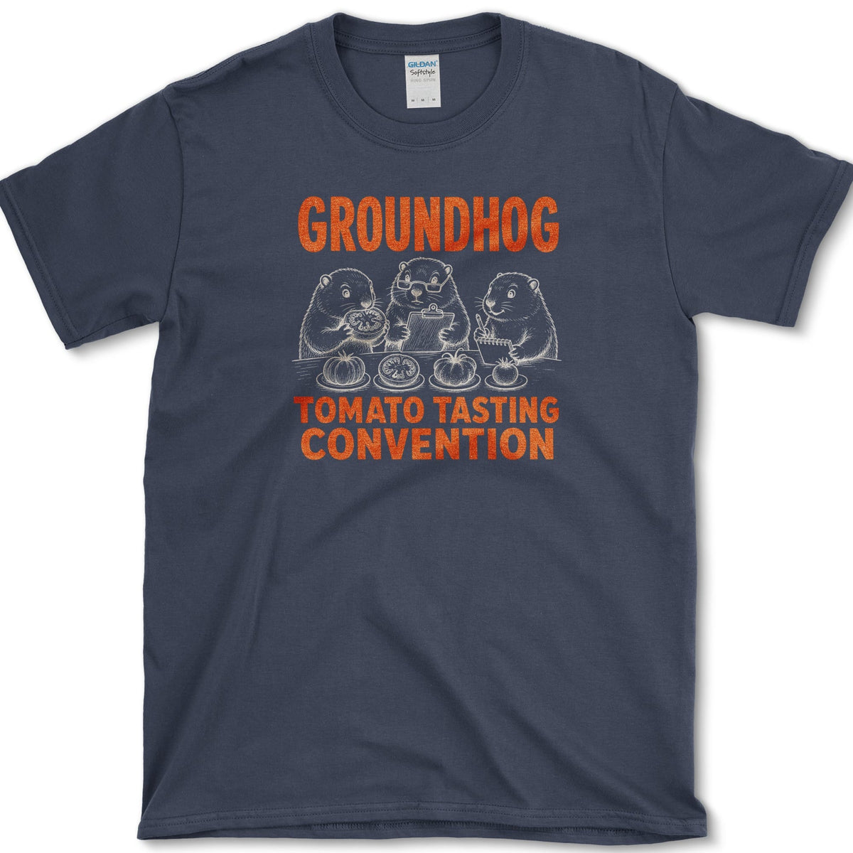 Groundhog Tasting T-Shirt Navy / S Essential Tees