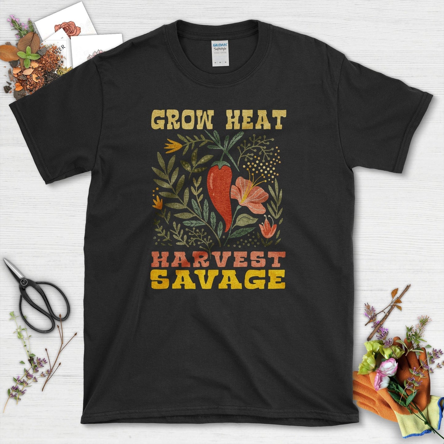 Grow Heat Harvest Savage T-Shirt Black / M Physical Item