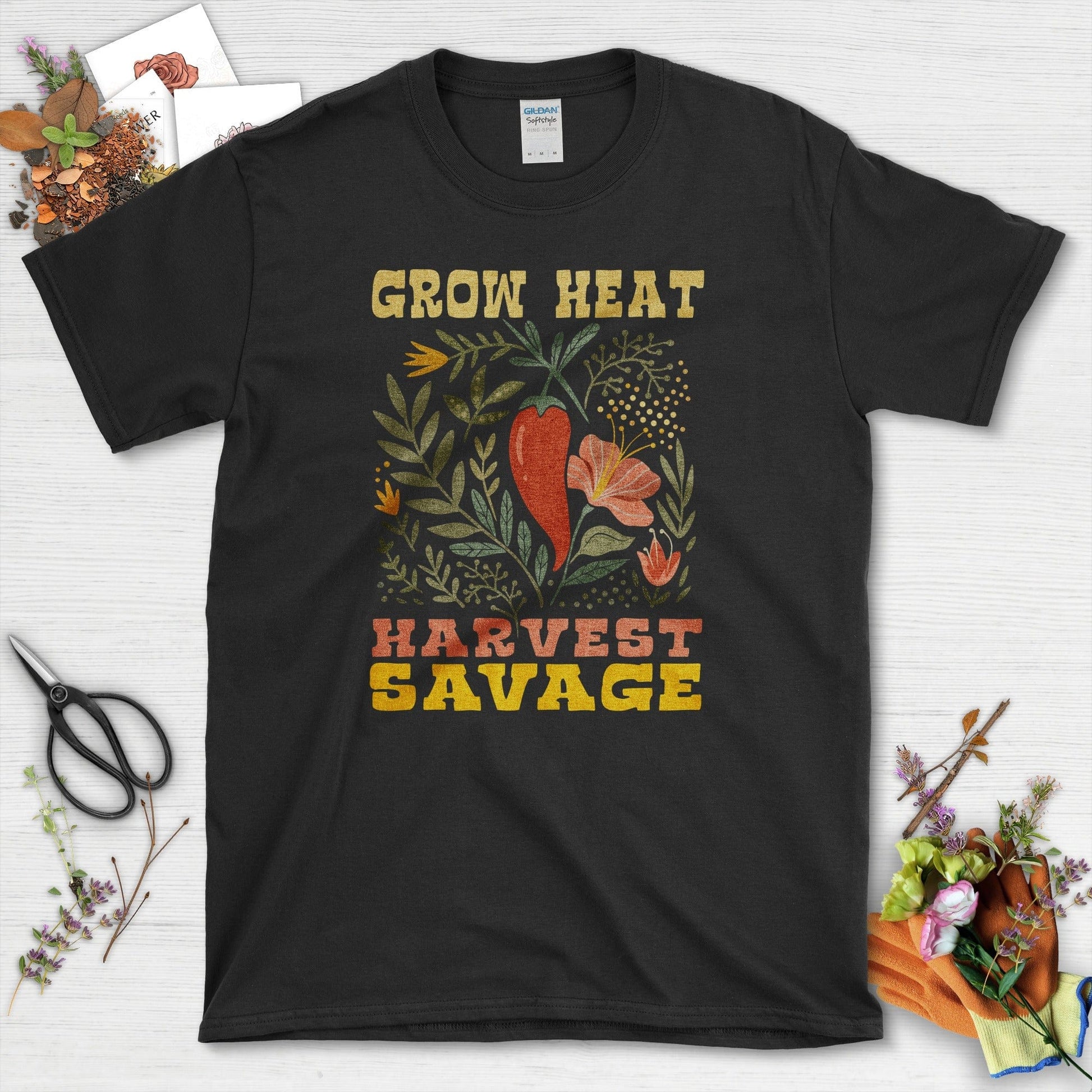 Grow Heat Harvest Savage T-Shirt Black / M Physical Item