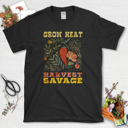 Grow Heat Harvest Savage T-Shirt Black / M Physical Item