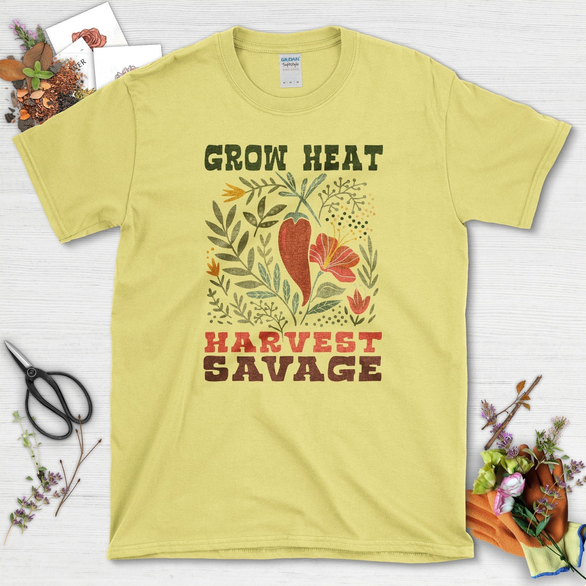 Grow Heat Harvest Savage T-Shirt Cornsilk / M Physical Item