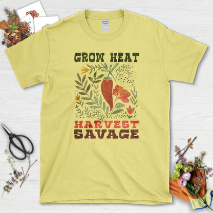 Grow Heat Harvest Savage T-Shirt Cornsilk / M Physical Item