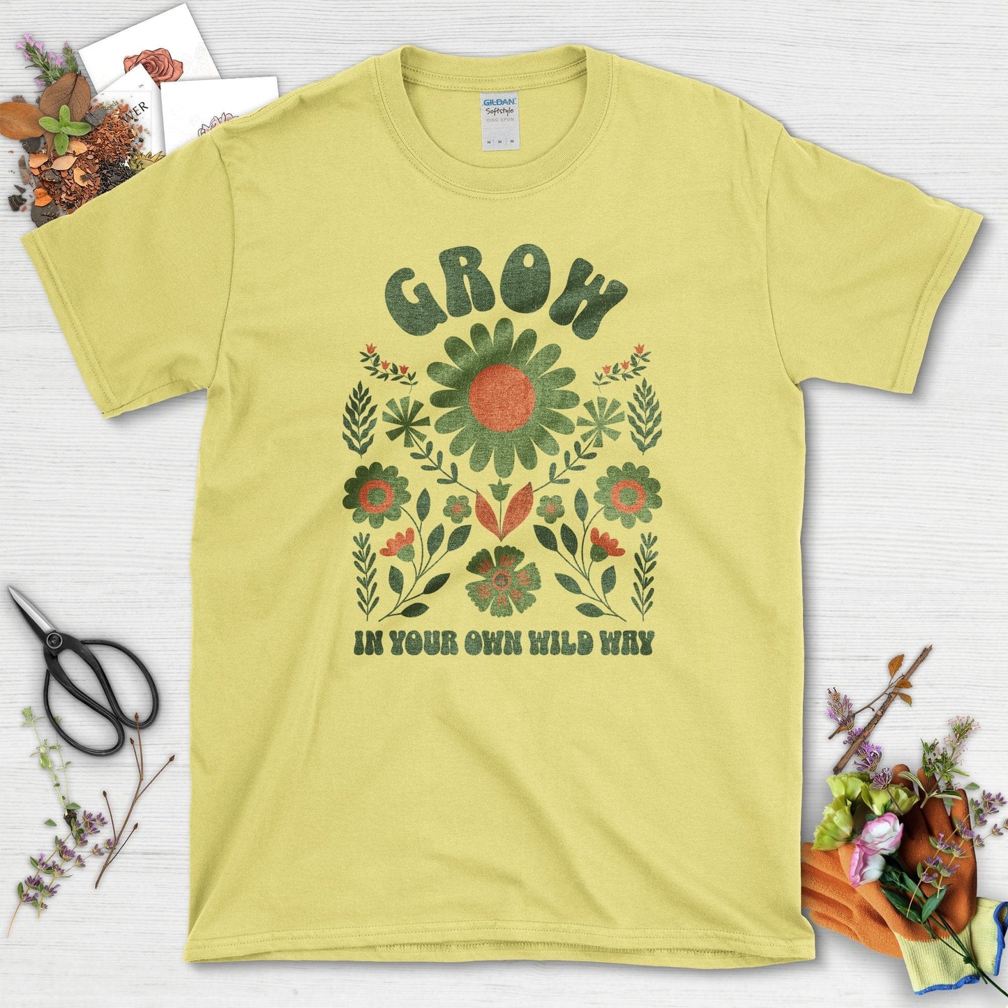 Grow In Your Own Wild Way T-Shirt Cornsilk / S T-Shirt