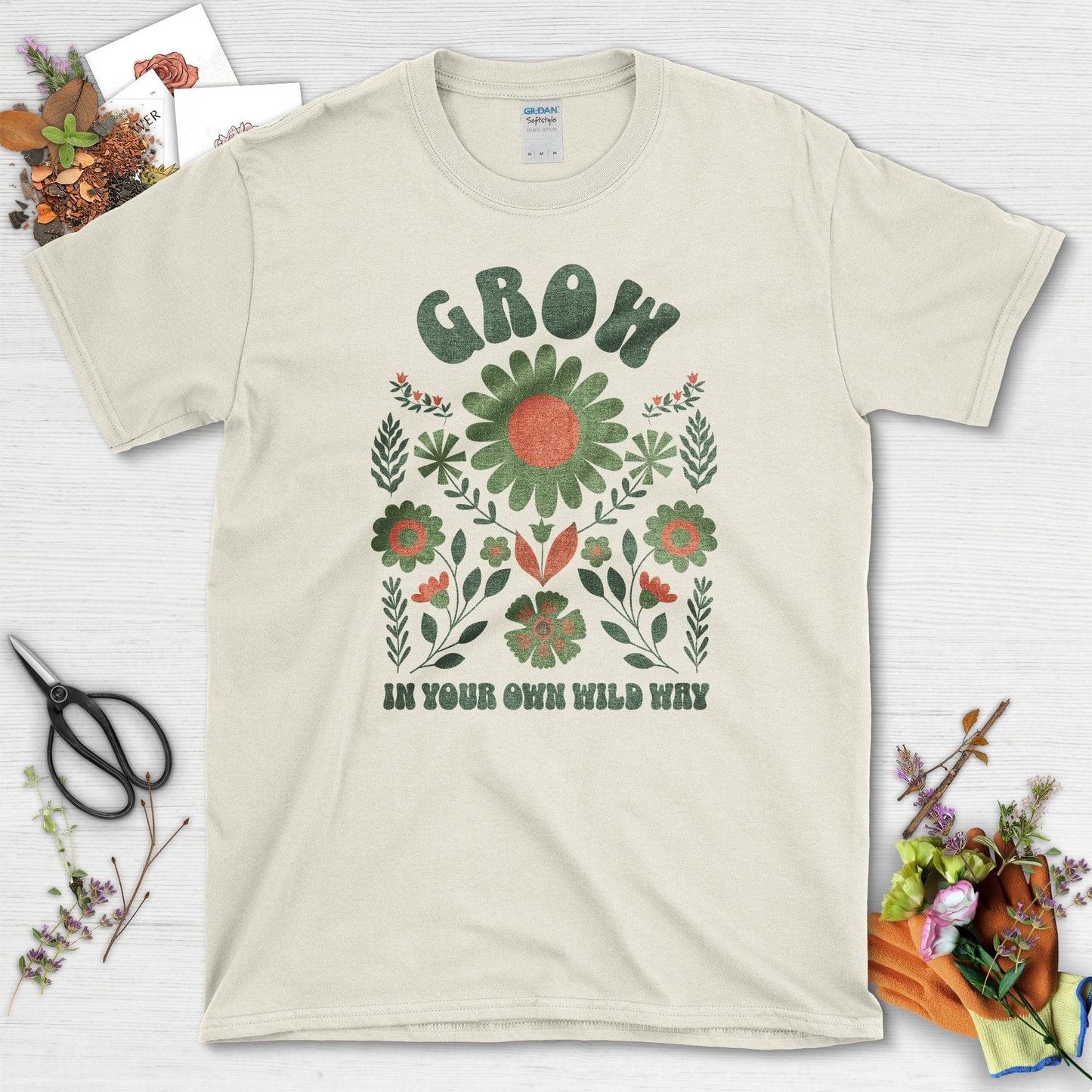 Grow In Your Own Wild Way T-Shirt Natural / S T-Shirt