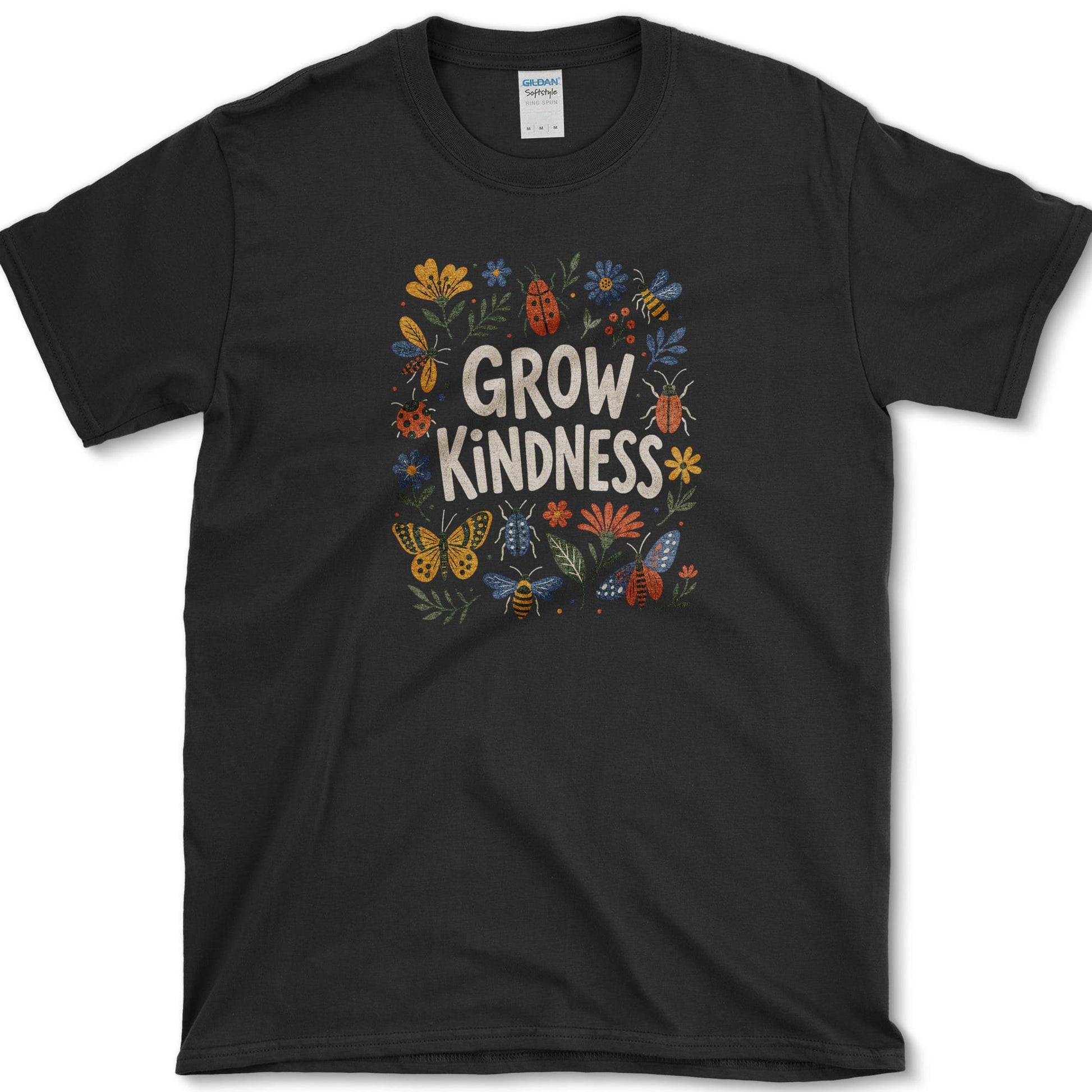 Grow Kindness T-Shirt S / Black Essential Tees