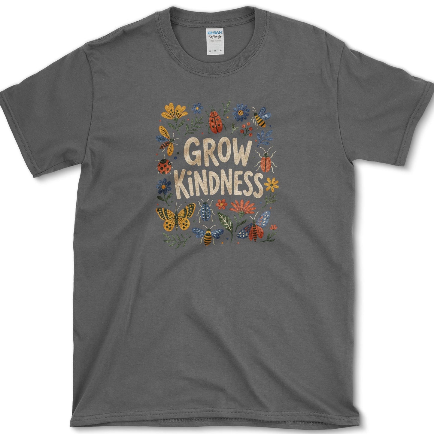 Grow Kindness T-Shirt S / Dark Heather Essential Tees