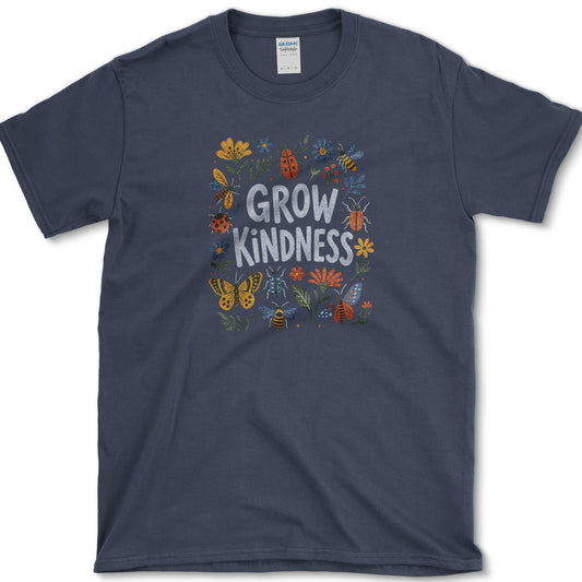 Grow Kindness T-Shirt S / Navy Essential Tees