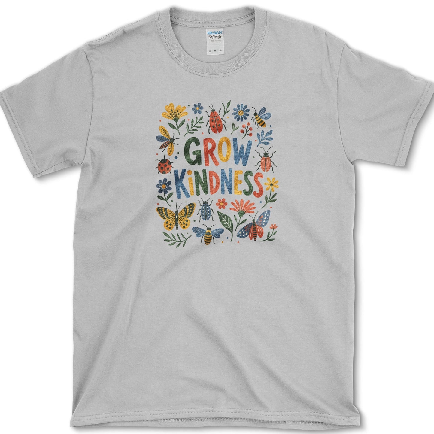 Grow Kindness T-Shirt S / Sport Grey Essential Tees