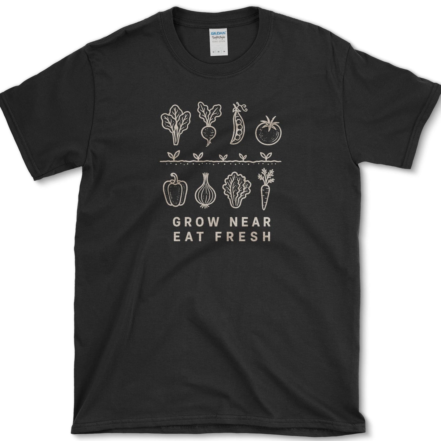 Grow Near T-Shirt S / Black Essential Tees