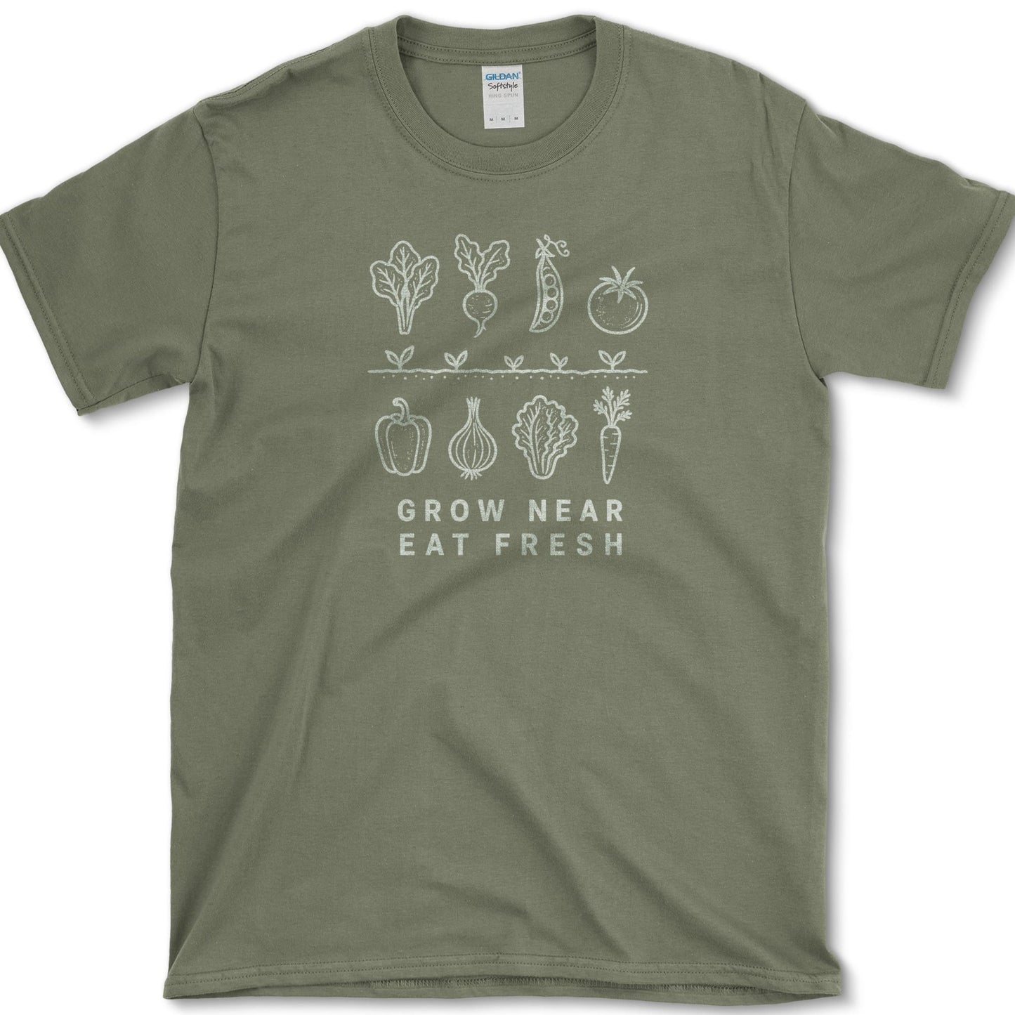 Grow Near T-Shirt S / Military Green Essential Tees
