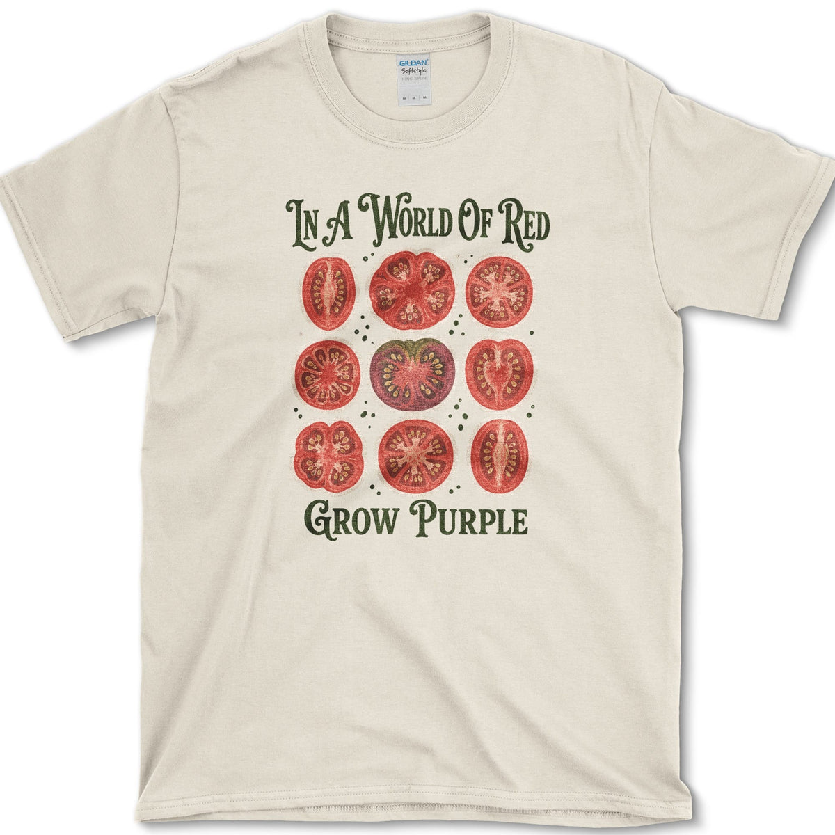 Grow Purple T-Shirt S / Natural Essential Tees