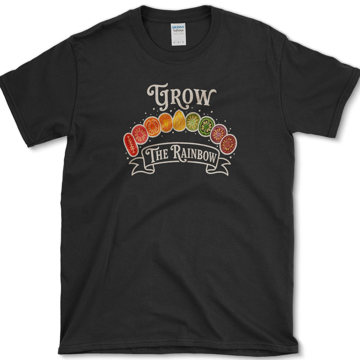 Grow The Rainbow T-Shirt S / Black Essential Tees
