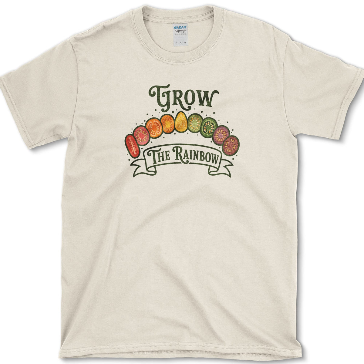 Grow The Rainbow T-Shirt S / Natural Essential Tees