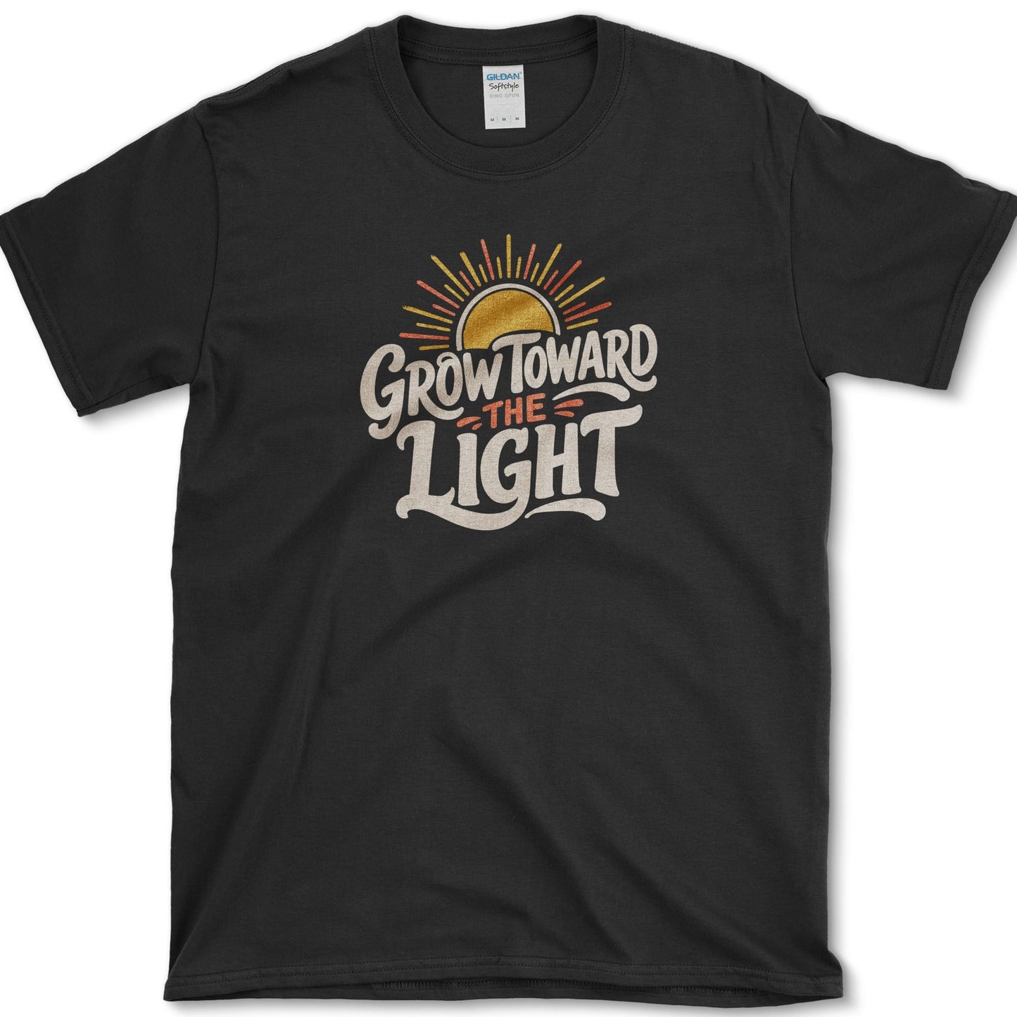 Grow Toward Light T-Shirt S / Black Essential Tees