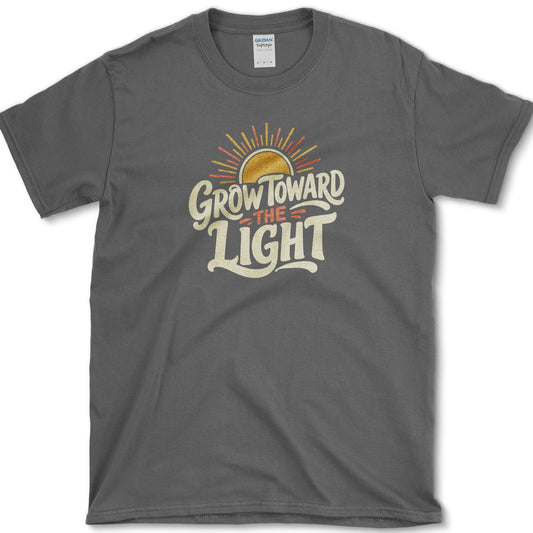 Grow Toward Light T-Shirt S / Dark Heather Essential Tees