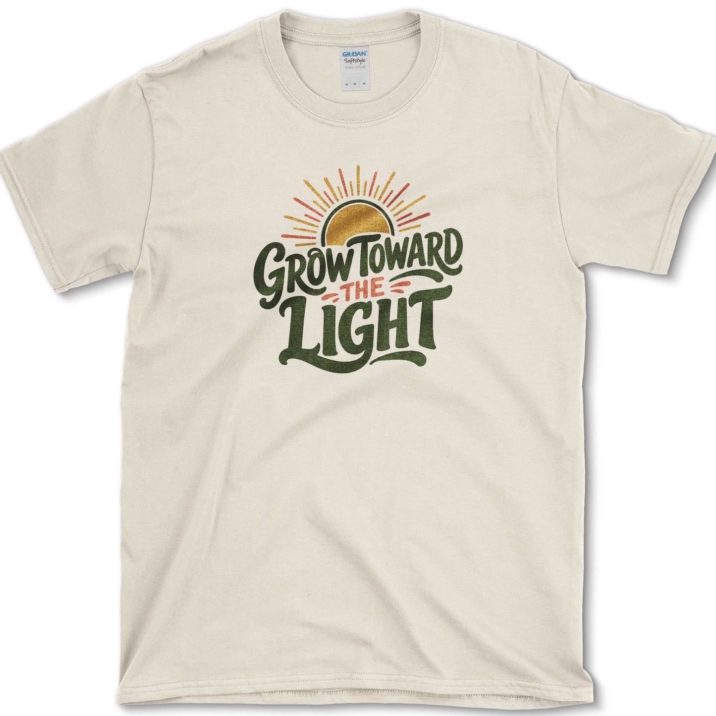 Grow Toward Light T-Shirt S / Natural Essential Tees