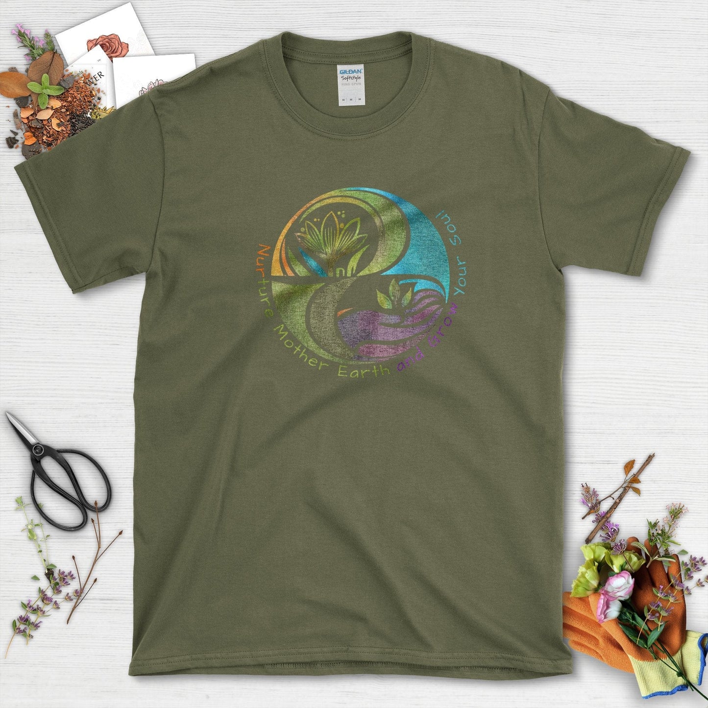 Grow Your Soul T-Shirt Military Green / S T-Shirt