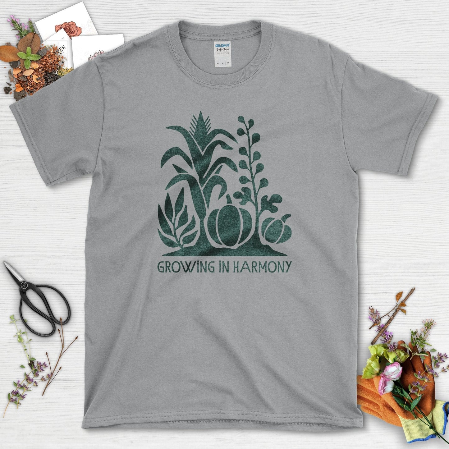 Growing in Harmony T-Shirt T-Shirts / S / Sport Grey Physical Item