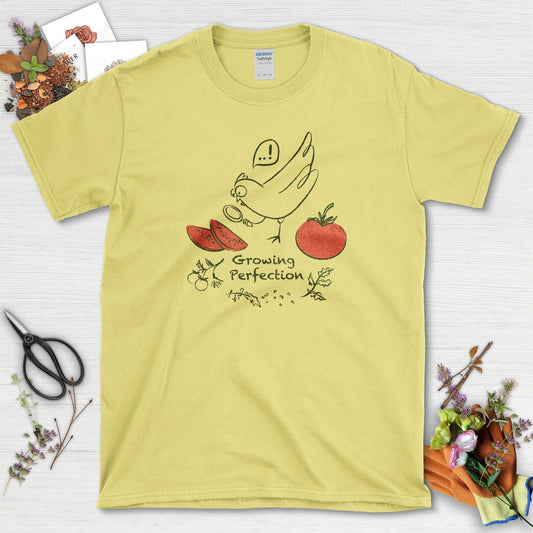 Growing Perfection Garden Life T-Shirt T-Shirts / S / Cornsilk Physical Item