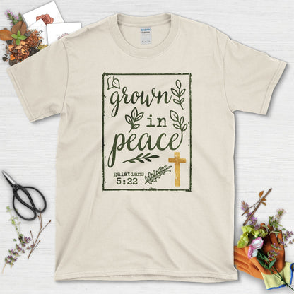 Grown in Peace T-Shirt Essential Tees / S / Natural Physical Item