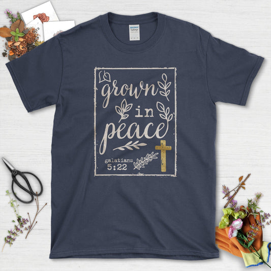 Grown in Peace T-Shirt Essential Tees / S / Navy Physical Item