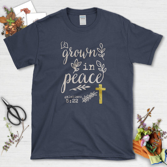 Grown in Peace T-Shirt Essential Tees / S / Navy Physical Item