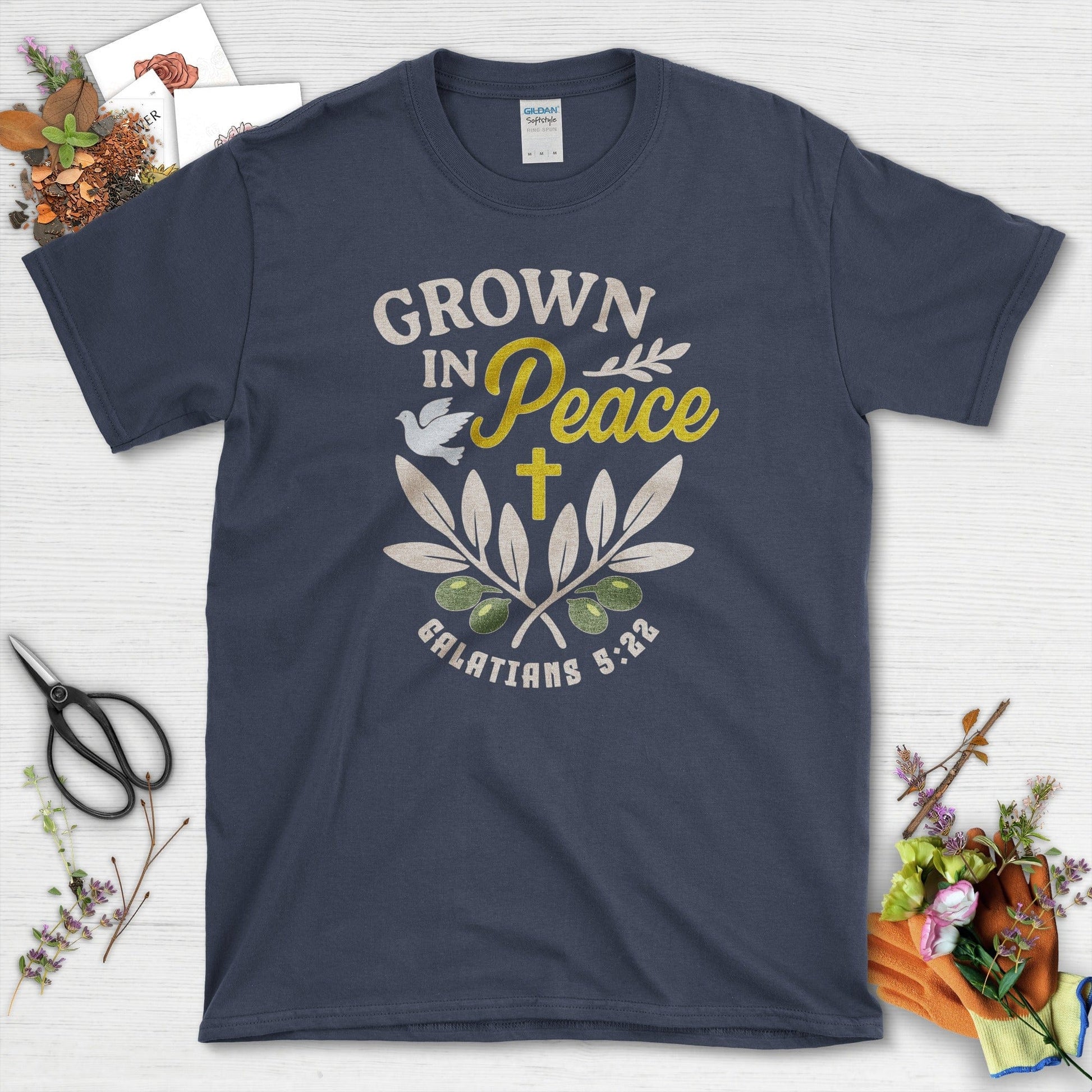 Grown in Peace T-Shirt Essential Tees / S / Navy Physical Item