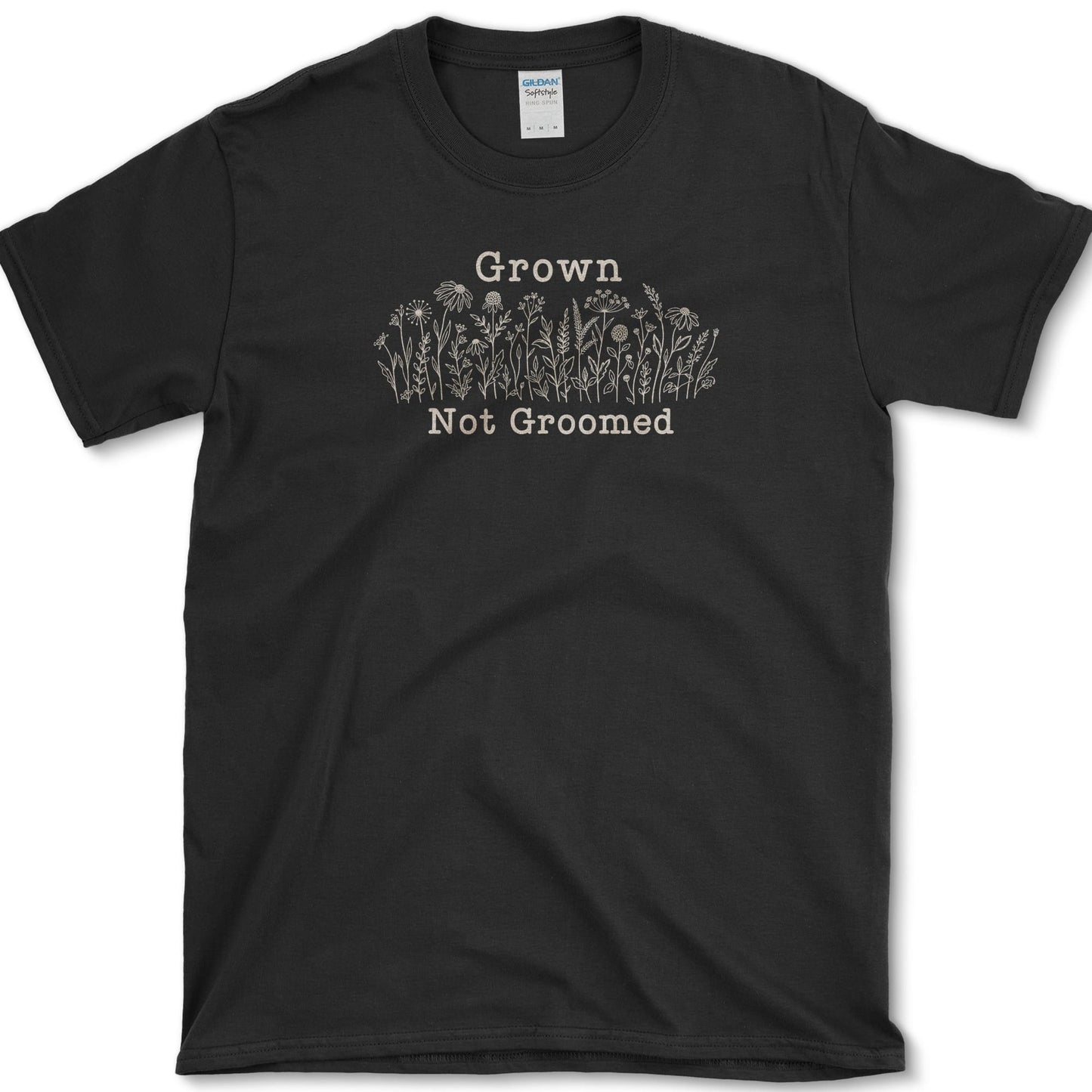 Grown Not Groomed T-Shirt S / Black Essential Tees