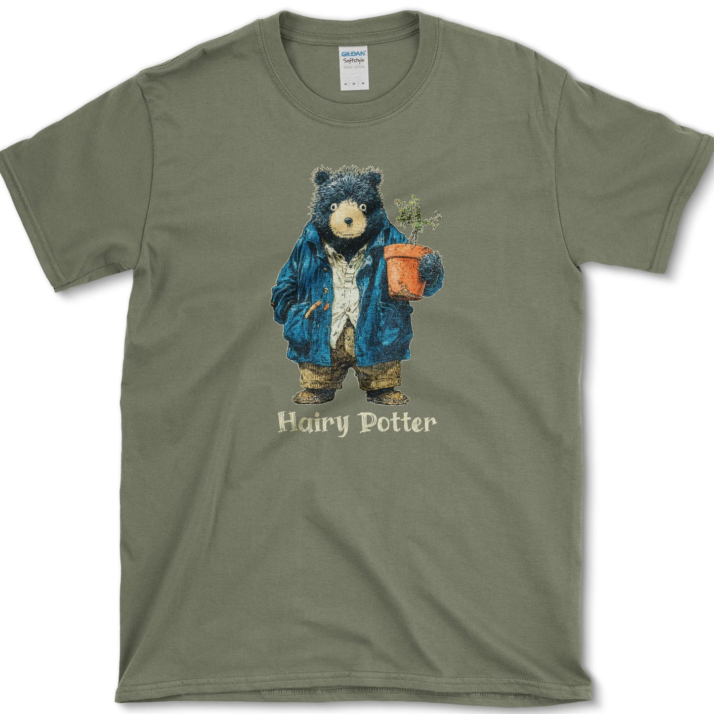 Hairy Potter T-Shirt Military Green / S Essential Tees