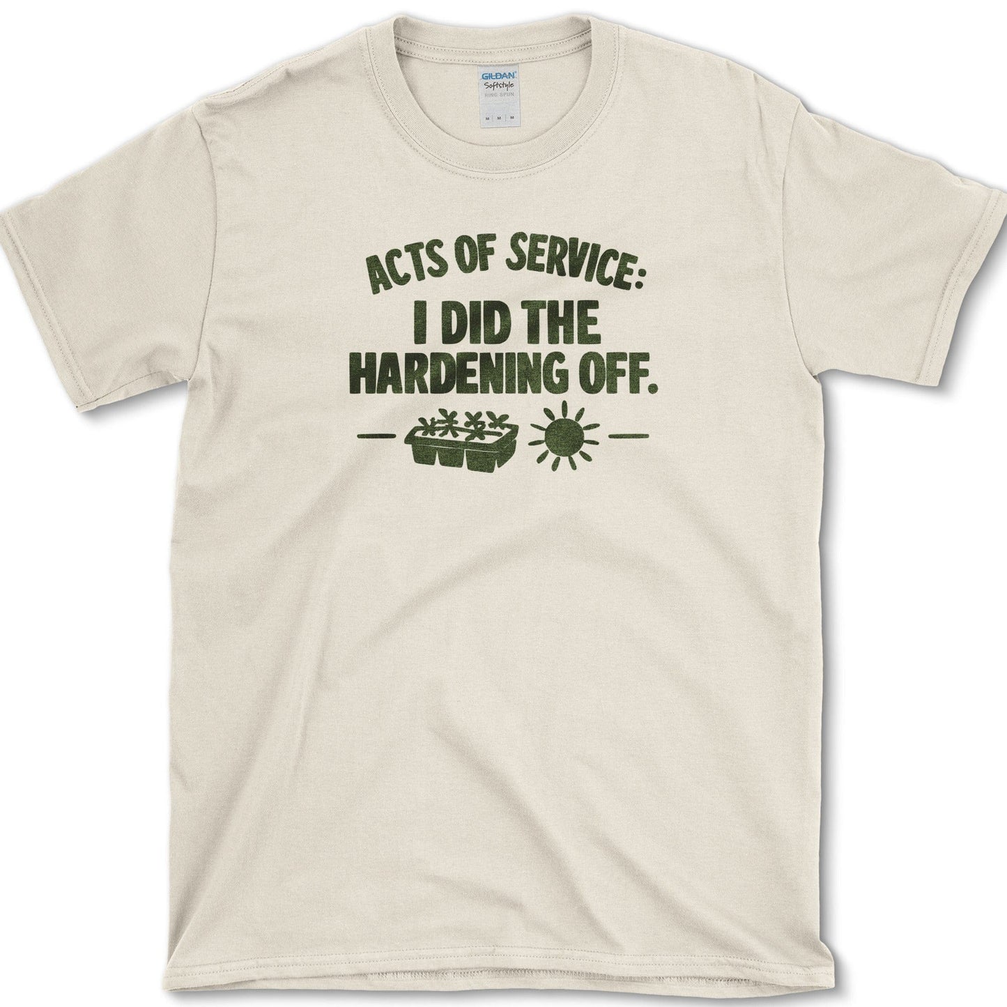 Hardening Off T-Shirt Essential Tees / S / Natural Physical Item