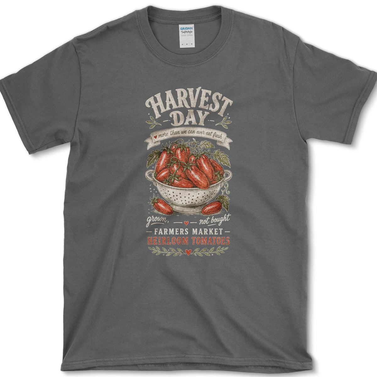 Harvest Day T-Shirt S / Dark Heather Essential Tees