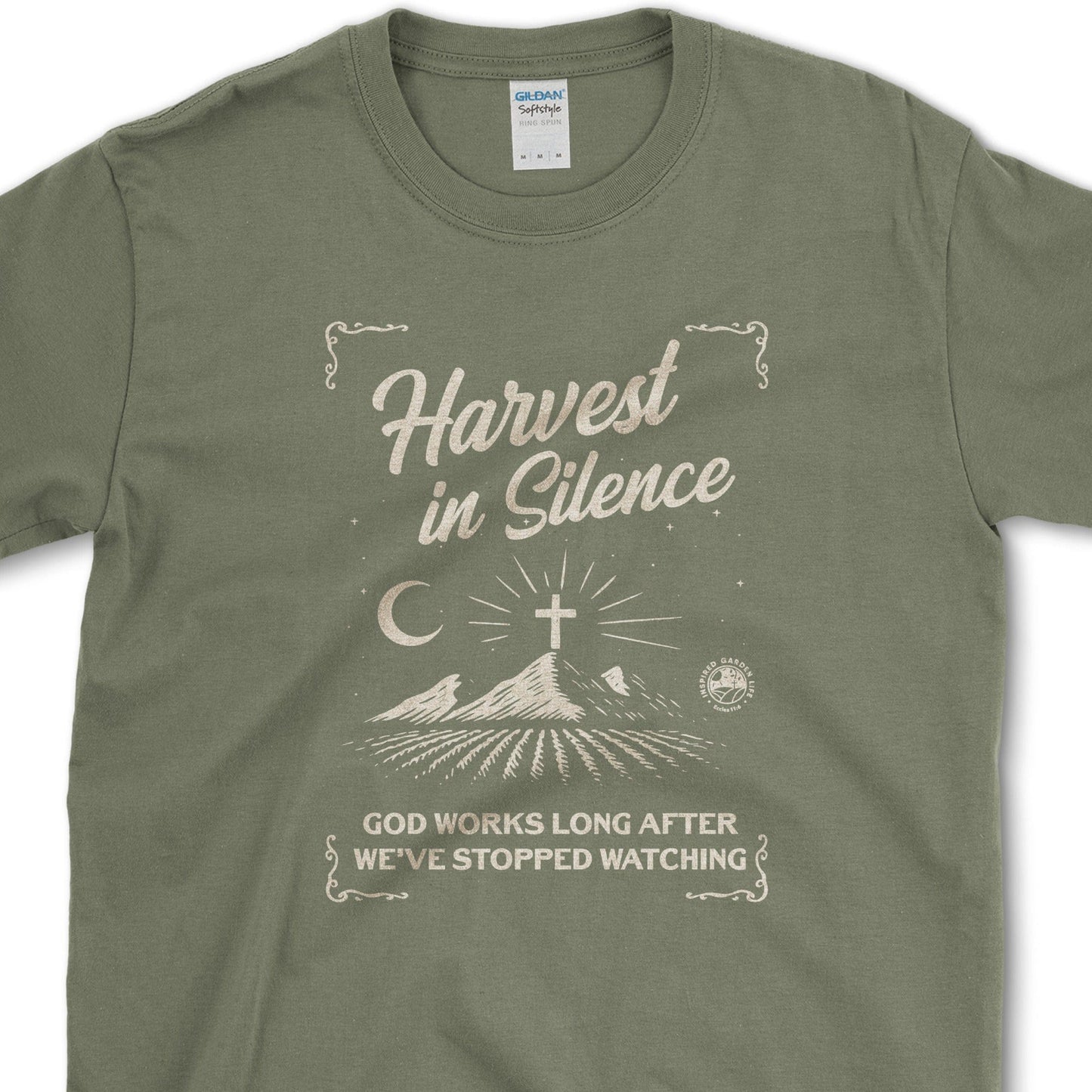 Harvest in Silence T-Shirt Essential Tees / S / Military Green Physical Item