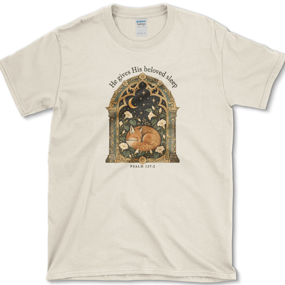 He Gives His Beloved Sleep T-Shirt Natural / S Essential Tees