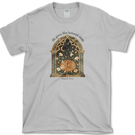 He Gives His Beloved Sleep T-Shirt Sport Grey / S Essential Tees