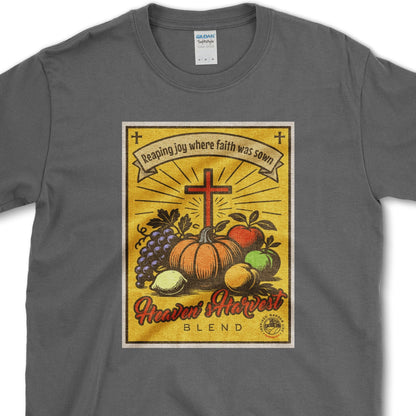 Heaven's Harvest Blend T-Shirt Essential Tees / S / Dark Heather Physical Item