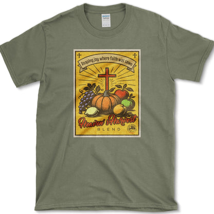 Heaven's Harvest Blend T-Shirt Essential Tees / S / Military Green Physical Item